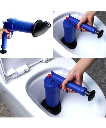 High Pressure Toilet Plunger Kit & Drain Cleaner Gun - Unclog Sinks & Toilets Effortlessly - Perfect for Home Use - Buy Online on GoSupps.com