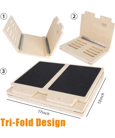 Professional Wooden Slant Board - Adjustable Incline Calf Stretch & Balance Exercise Equipment - Buy Online on GoSupps.com