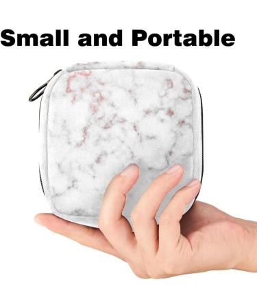 GIAPB Sanitary Napkin Storage Bag - White Rose Gold Marble Color4057 - Buy Online on GoSupps.com