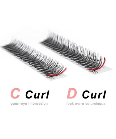 EXTENIFY Eyelash Individual Lashes DIY Kit 0.07mm 10|20 Roots 240 Clusters C Curl 8-14mm - Natural False Eyelash Extension for Home Use - Buy Online on GoSupps.com