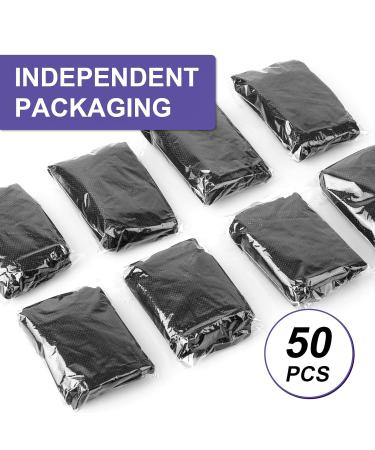 JUNFAN 50 Pack Disposable Strapless Bra Underwear for Women - Individually Wrapped for Beauty Salon, SPA, Spray Tanning - Black - Buy Online on GoSupps.com