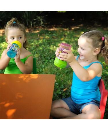 Scoolr Baby Sippy Cup Lids 3pcs: Elephant Spill Proof Silicone Sippy Lids for Kids - Blue, Green, Yellow - Buy Online on GoSupps.com
