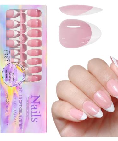 Manicure Press on Nails for Home - Stylish Press On French Detachable False Nails - Beauty Products for Home Wedding Dating Gathering Traveling Hondony 05 - Buy Online on GoSupps.com