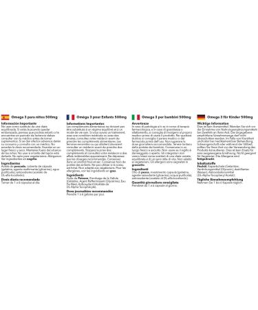 Omega 3 for Children 500mg - 360 Capsules for Ages 4-15 - Year Supply | SimplySupplements - Buy Online on GoSupps.com