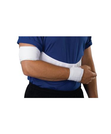 Medline Elastic Shoulder Immobilizer Low-Profile Contoured Design Large (35-39 Inch Chest) Soft Foam Cuffs Adjustable Hook-and-Loop Closure Universal Fit 1 Each XX-Large