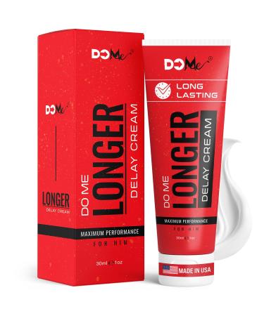Do Me Delay Cream for Men Helps You Last Longer - Smooth Alternative to Delay Spray - for Desensitized Comfort for Sensation Support 1 Ounce (Pack of 1)