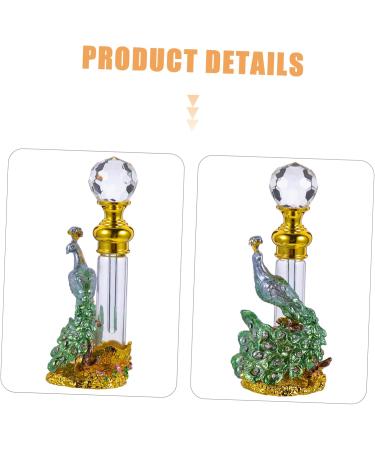 SKISUNO Perfume Bottle Essential Oil Bottle Delicate Bottle Perfume Bottle Decor Middle Eastern Perfume Bottle Perfume Storage Bottle Household Perfume Bottle Retro Perfume Bottle 14x4x3cm Green - Buy Online on GoSupps.com