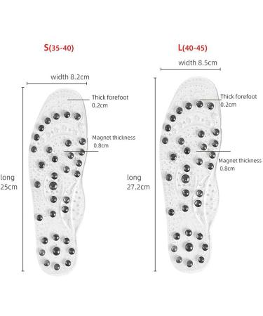 Yarpiany Magnetic Therapy Reflexology Sandals - Pain Relief Insoles with 68 Magnets (White, Female) - Buy Online on GoSupps.com