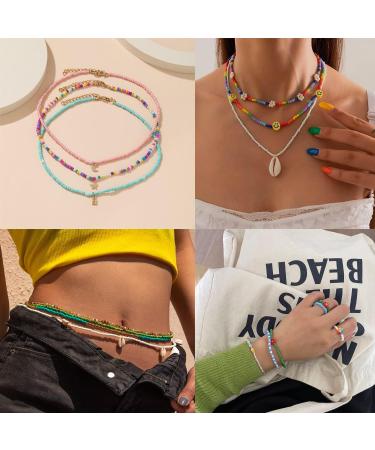 35000pcs 2mm Glass Seed Beads Jewelry Making Kit - Alphabet Beads Charms Pendants DIY Craft Set for Girls - Buy Online on GoSupps.com