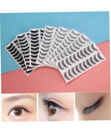 HAPINARY Beauty Fake Eyelashes 80 Pairs Fake Lashes Fake Eyelashes Eyeliner Pencil False Eyelashes Natural Eyelashes Cross Section Cosplay Lashes - Buy Online on GoSupps.com