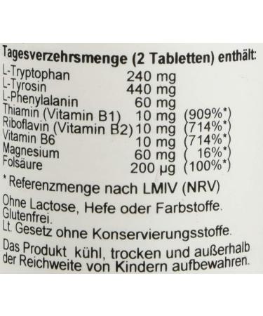 Buy SYNOMED Neuro L-Tryptophan Tablets - 120 Count (75g) | Premium Mood & Sleep Support - Fast International Shipping - Buy Online on GoSupps.com