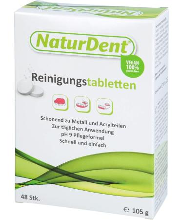 Natural Dent Cleaning Tablets 48 Powerful Tablets for Effective Oral Hygiene | Shop Internationally Now! - Buy Online on GoSupps.com