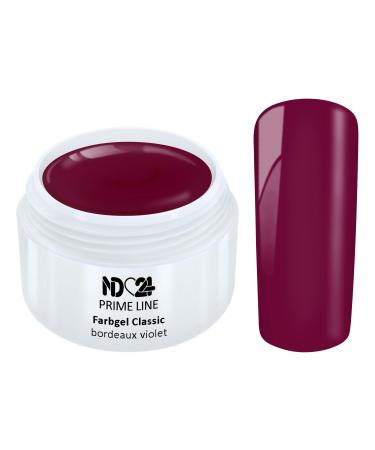 Prime Line - Color Uv Gel Led Color Gel Bordeaux Violet Red - Made in Germany - 5ml