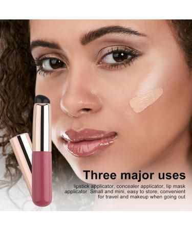 2 Silicone Lip Brush - Lip Balm Applicators | Round Head Make Up Brushes for Lip Gloss | Lip Smudge Brushes Tools for Creating Stunning Lip and Base Looks (Pink) - Buy Online on GoSupps.com
