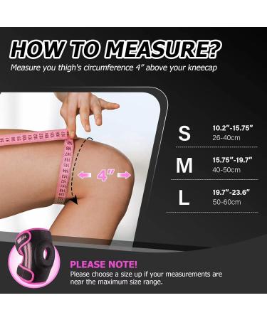 Buy Knee Braces with Side Stabilizers - Patella Support for Pain Relief & Injury Recovery | Arthritis Meniscus Tear - Available in Pink (Size S) for Men & Women - Buy Online on GoSupps.com
