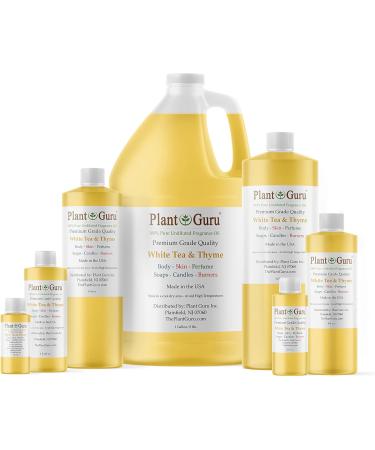 Premium White Tea & Thyme Fragrance Oil - 8 fl. oz | Ideal for DIY Soap Candles Bath Bombs & Aromatherapy - Buy Online on GoSupps.com