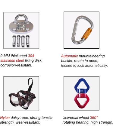 Stretch Rope Suspension Bungee Fitness Set with Thickened Belt Aerial Yoga Stretch Rope Sturdy & Anti Breaking Bungee Resistant Band for Home/Gym/Dance Studios(X-Large) - Buy Online on GoSupps.com