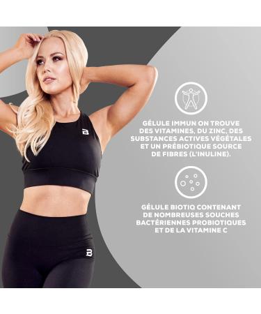 BioTechUSA Immune+Biotiq Inulin Vitamin C and D Zinc and Plant Extracts Dietary Supplement in Capsule 2 18 Capsules - Buy Online on GoSupps.com