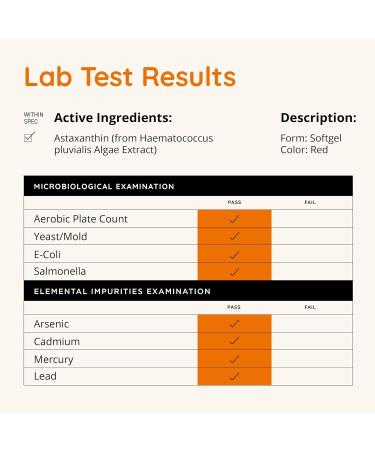 Astaxanthin Supplement 12mg | Plant-Based Antioxidant for Skin Hydration Elasticity & Radiant Glow | From Algae Extract | Non-GMO Vegan Made in USA | 2 Month Supply 60 Softgels - Buy Online on GoSupps.com