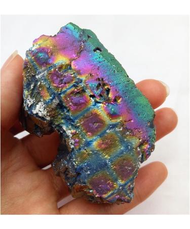 Crystal Rough 110-150g Natural Metal Colour Aura Angel Crystal Cluster Titanium Coating Quartz Angel Cluster Decoration - Buy Online on GoSupps.com