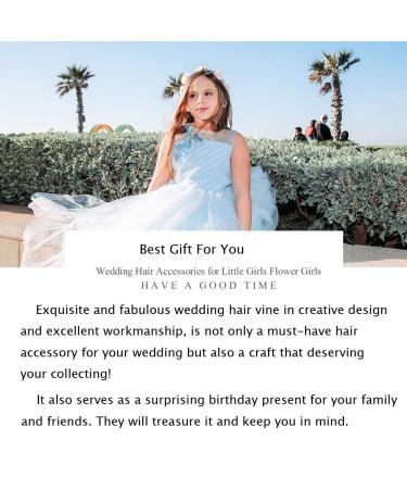 PRDGIRL Wedding Hair Accessories for Kids - Princess Headpiece White Flower Headband with Pearl Hair Dress for Flower Girls - Cute Bridal Wedding Hair Band - 1 Count - Buy Online on GoSupps.com