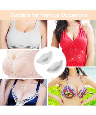 Silicone Push Up Bra Inserts - Clear Breast Enhancers for Natural Lift - Buy Online on GoSupps.com