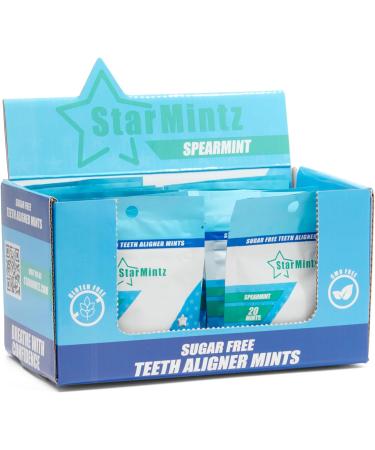 StarMintz Clear Aligner Mints - Aligner Pain Relief & Seat Aligners - 100% Plant Based Xylitol - Fresh Breath - Invisalign Friendly - 1 Bag - Buy Online on GoSupps.com