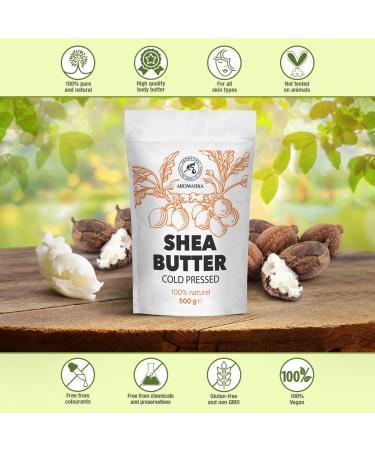Beurre de Karit 500g - Butyrospermum Parkii Butter - Afrique - Ghana - Pur Beurre de Shea - Huile de Shea - Bon avec L'Huile Essentielle pour Beaut - Massage - Soin du Corps 500 g (Lot de 1) - Buy Online on GoSupps.com