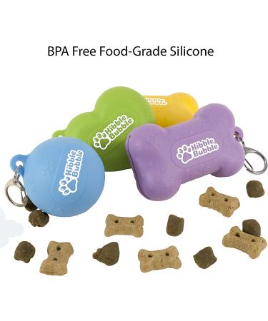 Kibble Bubble Dog Treat Pouch - Purple Bone | Convenient Treat Storage for Training - Buy Online on GoSupps.com