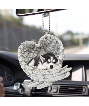 Lidssacde Pet Necklace with Sleeping Dog Trailer - Sweet Angel Gift for Animal Lovers - Perfect Personal Gift for Boys & Girls - Chain Fastening 06 - Buy Online on GoSupps.com