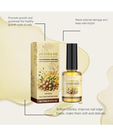 Huile de jojoba pour cuticules pour ongles huile de jojoba avec vitamine B et E Hydrate r pare et favorise la croissance des ongles Adoucissant cuticules pr vient la s cheresse des ongles pour - Buy Online on GoSupps.com
