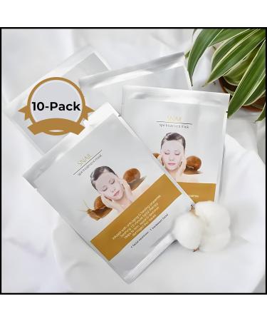 Snail Mucin Facial Sheet Mask - Korean Skincare | Hydrating Anti-Aging Detox Mask for Glowing Skin & After Sun Care - Buy Online on GoSupps.com