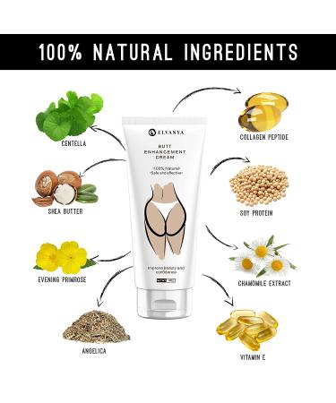 Elvanya Butt Enhancement Cream  Hip Lifting Cream  Firming  and Lifting Loose Skin  Essential Cosmetics Booty Enlargement Cream for Both Men and Women  Booty Magic Butt Plumping Cream 100g S02 - Buy Online on GoSupps.com