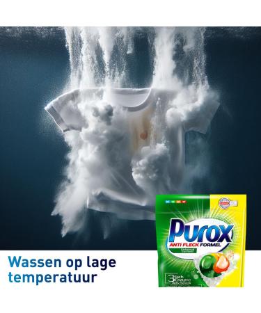 PUROX CAPS UNIVERSAL Washing Caps for Colored Textiles - 22 WL 396g Unscented Doypack Detergent - 22 Pieces | International Shipping - Buy Online on GoSupps.com