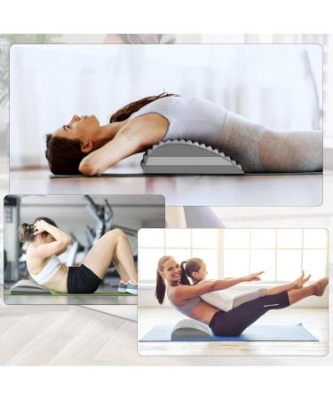 ETIEPORT Neck Pillow & Back Cracker 2-in-1 Massage Device for Pain Relief | Lower Back & Neck Relief - Gray - Buy Online on GoSupps.com