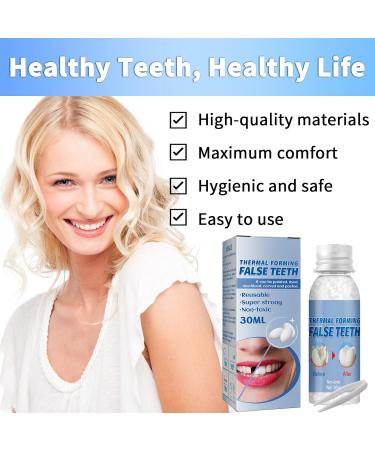 Provisional Denture Repair Set | Temporary Plastic Tooth Solutions for Halloween & Christmas - Buy Online on GoSupps.com