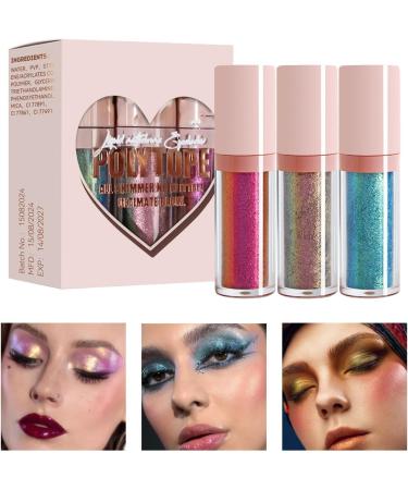 Halloween Party Makeup Highly Pigmented Eyeshadow Long Lasting Glitter Eyeshadow Chameleon Eye Shadow Pigmented Eye Makeup Glitter Eyeshadow for Women Ladies Halloween Parties B - Buy Online on GoSupps.com