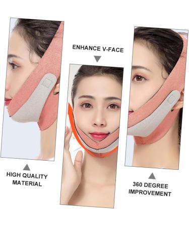 WOONEKY Thin Face Belt Chin Reducer Patch Lifting Bandage Facial Spandex Orange - Buy Online on GoSupps.com