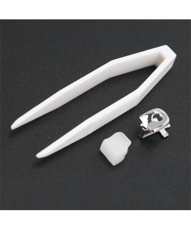 Teeth Brace Decoration Brass Hip Hop False Tooth Convenient Wear for Daily Use for Party(Silver) - Buy Online on GoSupps.com