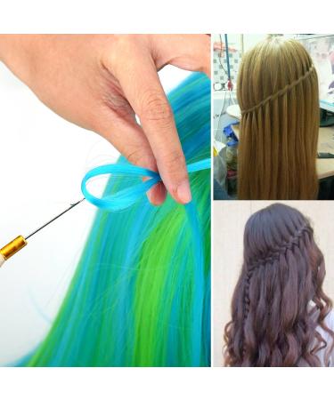 Premium Hair Extension Kit - Pliers Braiding Tools Crochet Hook & Silicone Micro Rings - Perfect for Hair Extensions & Feathers (Black) - Buy Online on GoSupps.com