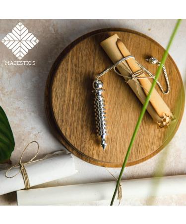 Buy Egyptian Isis Pendulum - Silver Radiesthesia Oracle Tool for Geobiology & Mood Enhancement - 45g International Shipping - Buy Online on GoSupps.com
