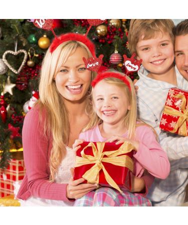 UNVOJL 4 Pieces Valentines Day Red Headband Glitter Love Hair Band Red Love Heart Headband Lip Bopper Headband Hair Hoop for Women Wedding Birthday Gift - Buy Online on GoSupps.com