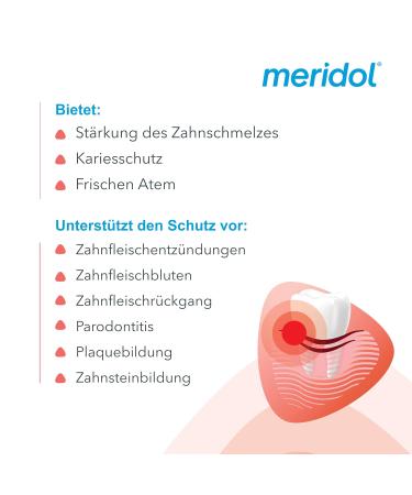 Meridol Mouth Rinse 400ml - Antibacterial Gum Protection Strengthens Teeth & Refreshes Breath - Alcohol-Free (Pack of 3) - Buy Online on GoSupps.com