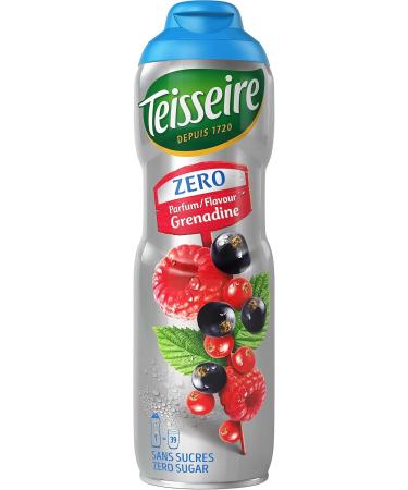 Teisseire Zero Sugar Grenadine Syrup for Refreshing Drink Cocktails Bottle 6x60cl - Buy Online on GoSupps.com