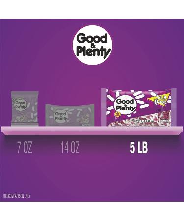 GOOD & PLENTY Licorice Flavored Halloween Candy - Fat Free - 80 oz Bulk Bag - Buy Online on GoSupps.com