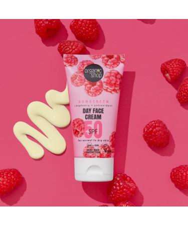 Organic Shop Sunscreen Day Face Cream 50 SPF Normal to dry skin (50ml) - Buy Online on GoSupps.com
