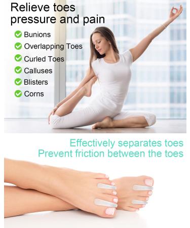 BLATOWN 18Pcs Gel Toe Separators for Bunions - Silicone Toe Spacers for Pain Relief - Bunion Corrector for Women Men - Soft Toe Spreader for Overlapping Toes - Buy Online on GoSupps.com