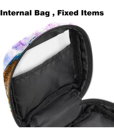 Elegant Storage Bags for Women's Bandages | Aesthetic Peacock & Pink Floral Patterns | Portable Menstrual Pad & Tampon Holder | Ideal for School & Office - Buy Online on GoSupps.com
