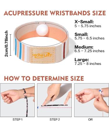 Nausea Relief Wristbands for Motion Sickness - 2 Pairs Large, Anti Nausea Bracelets for Pregnancy & Travel (Cruise, Plane), Adults & Kids - Buy Online on GoSupps.com