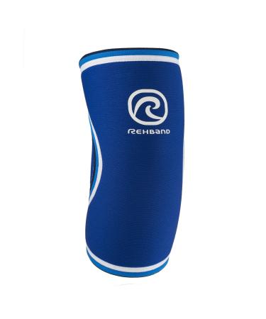 Rehband Rx Original Elbow Sleeve 1 piece elbow support 5mm neoprene fitness workout compression sleeve support elbow joint and muscles Colour:Blue Size:X-Large X-Large Blue - 1 Piece
